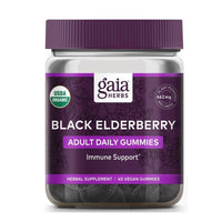 Thumbnail for Black Elderberry Adult Daily Gummies - Gaia Herbs