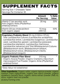 Thumbnail for Organic Kids Comfort 5 Billion Probiotic plus Vitamins C & D