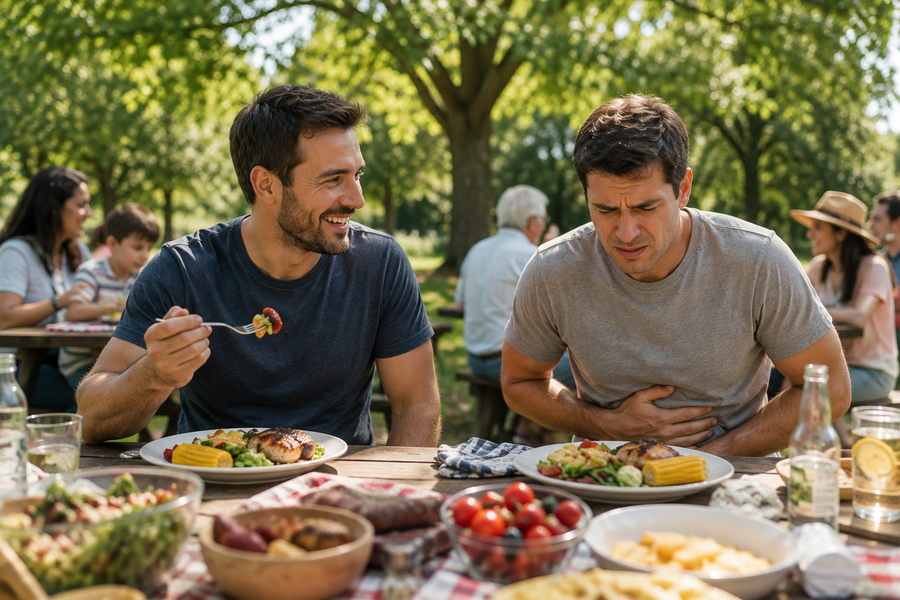 Photograph illustrating Why Two People Can Eat the Same Meal and Only One Gets Sick