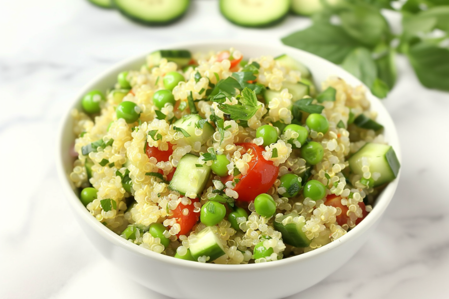 Lunch Today: Spring Pea and Quinoa Salad