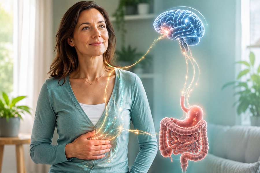 Photograph illustrating IBS and the Gut-Brain Axis