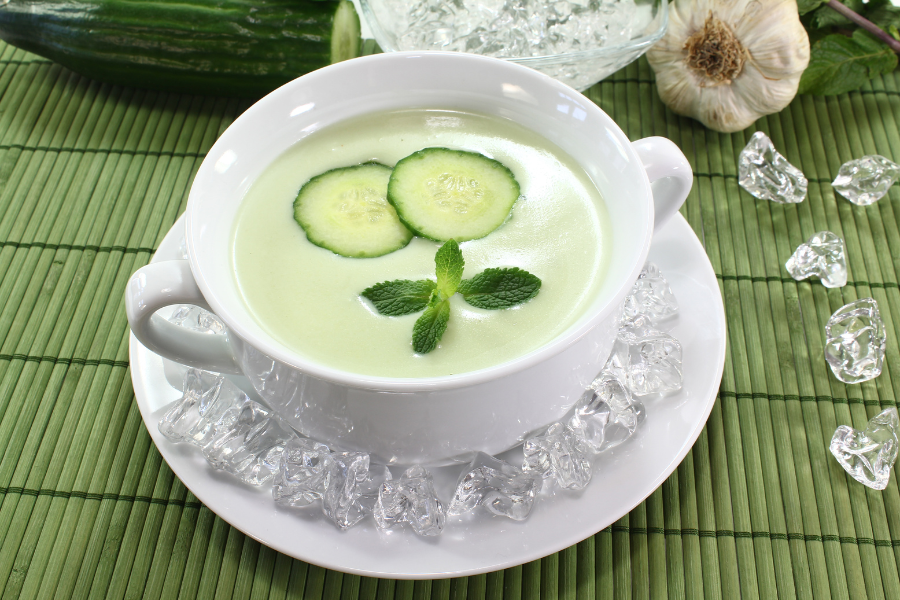 Lunch Today: Cucumber & Cilantro Gazpacho