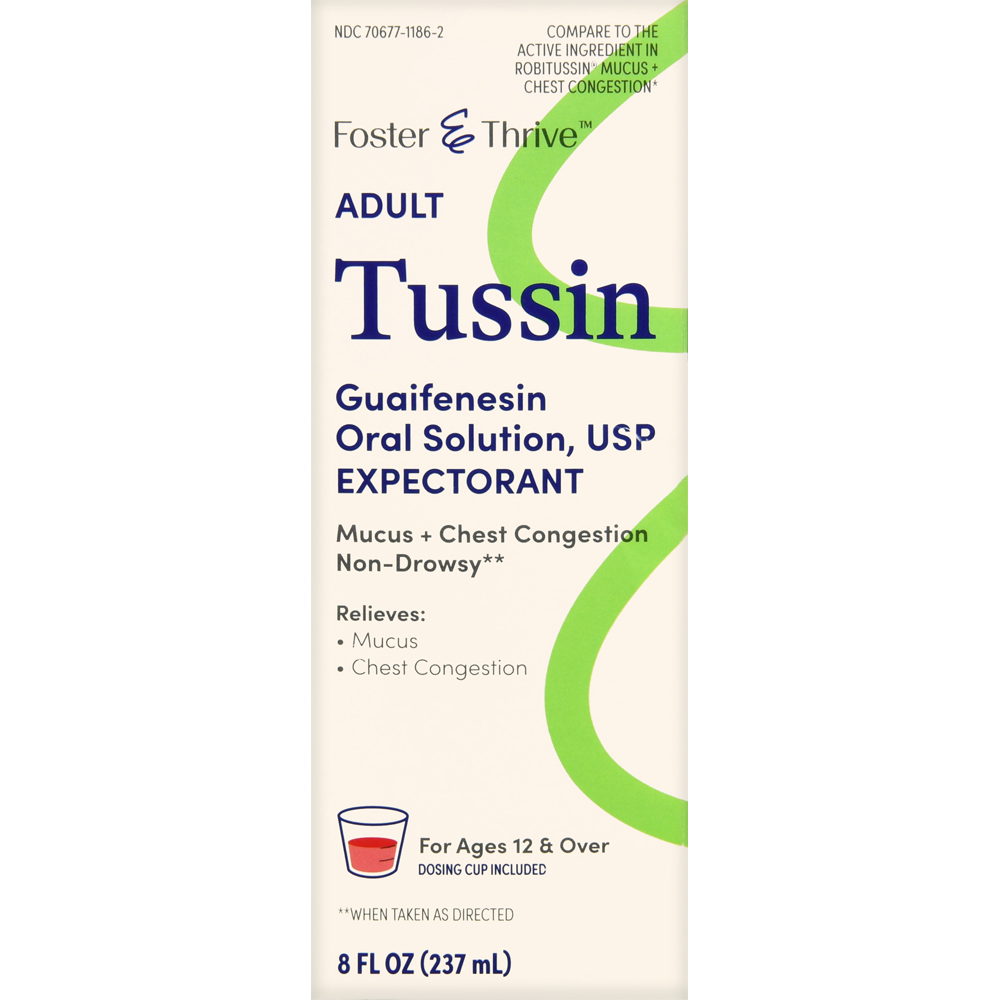 Tussyn Foster & Thrive Adult Tussin Guaifenesin Oral Solution – Village Green ...