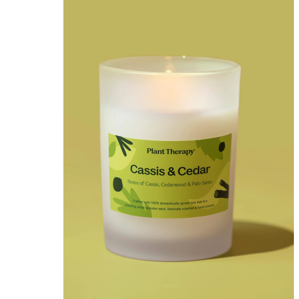 CASSIS & CEDAR NATURALLY SCENTED CANDLE