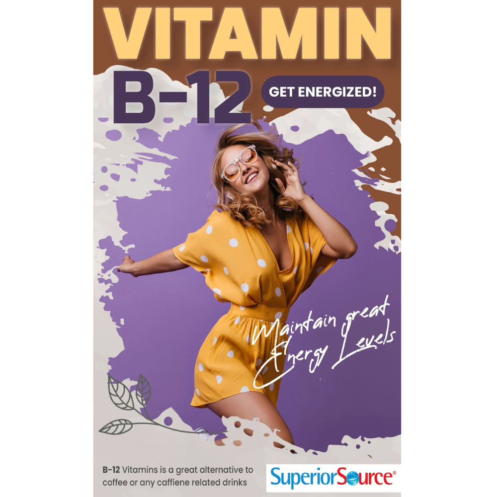 Superior Source NO SHOT Advanced B-12 2,000 mcg / B-6 / Folic Acid 600 mcg