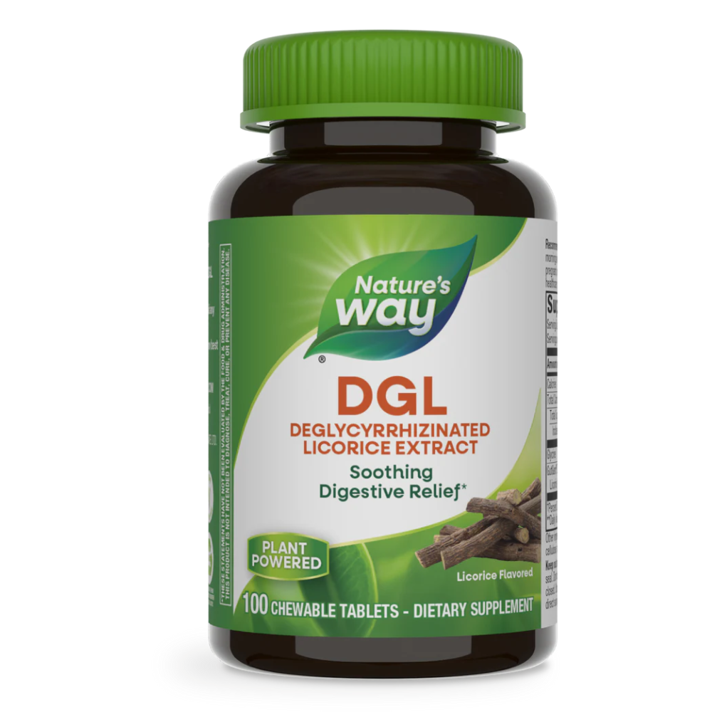 Nature's Way DGL Licorice Extract Tablets, 100 | Village Green