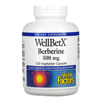 Thumbnail for WellBetX Berberine 500 mg - Natural Factors