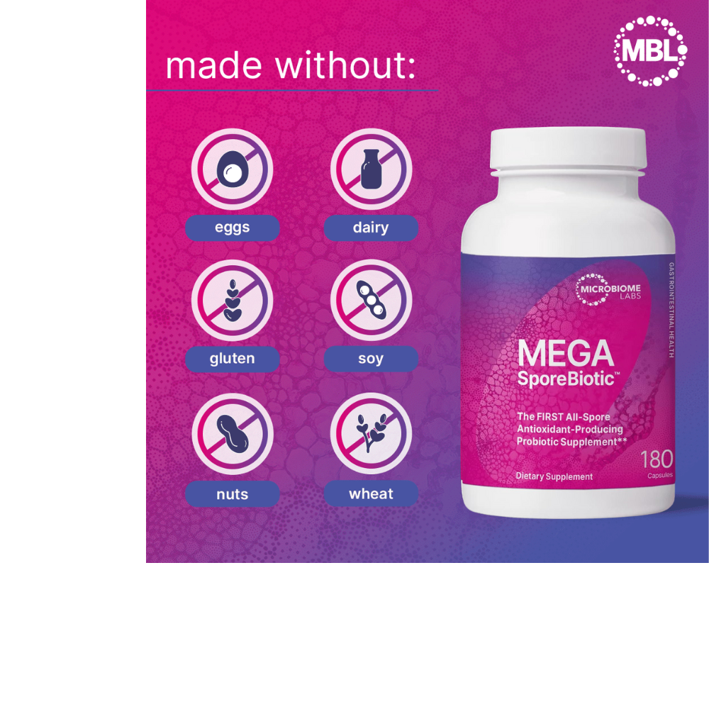 Microbiome Labs MegaSporeBiotic, 180 | Village Green Apothecary