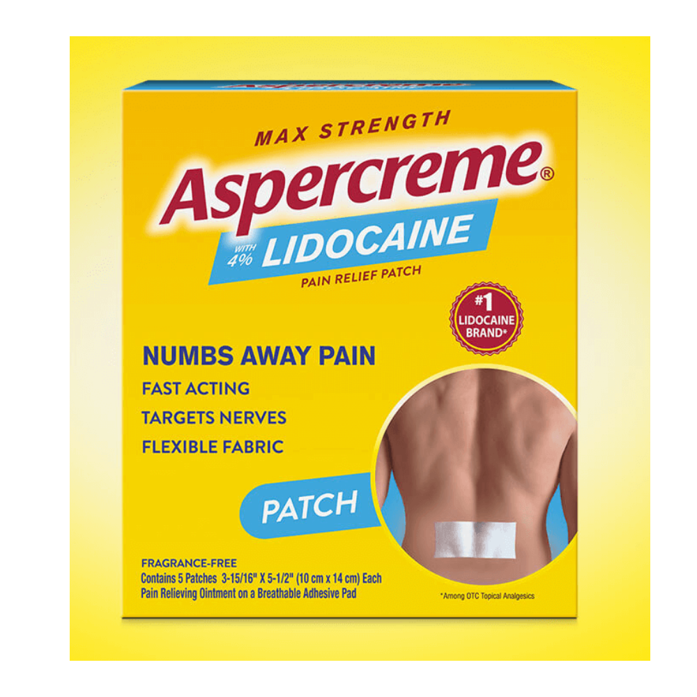 ASPERCREME LIDOCAINE PAIN RELIEF PATCH