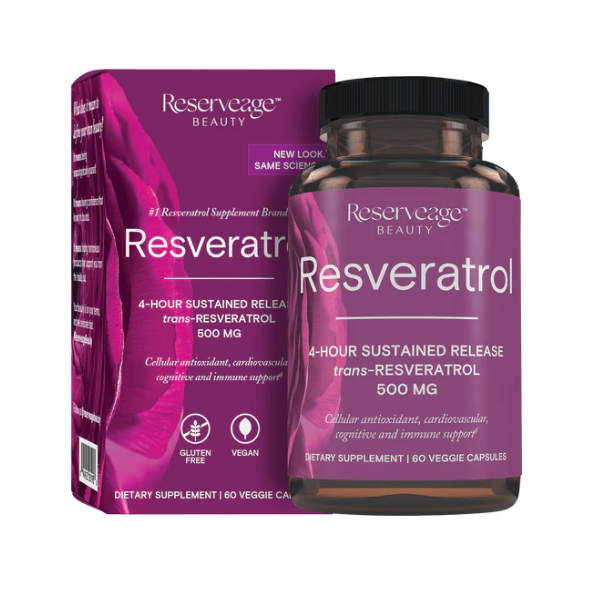 Resveratrol 500mg Capsules - Reserveage