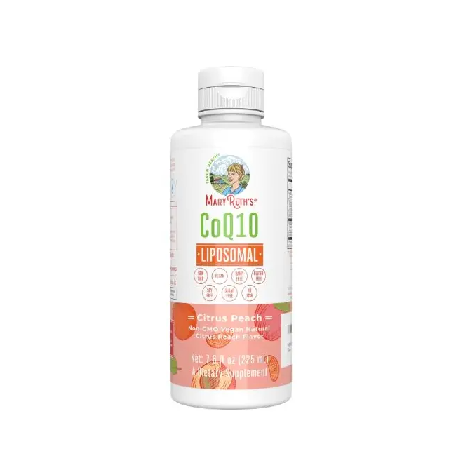 CoQ10 Liposomal Liquid Citrus Peach - MaryRuths Organics