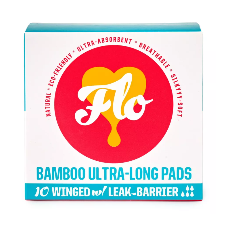 Bamboo Ultra Long Pads Winged - FLO