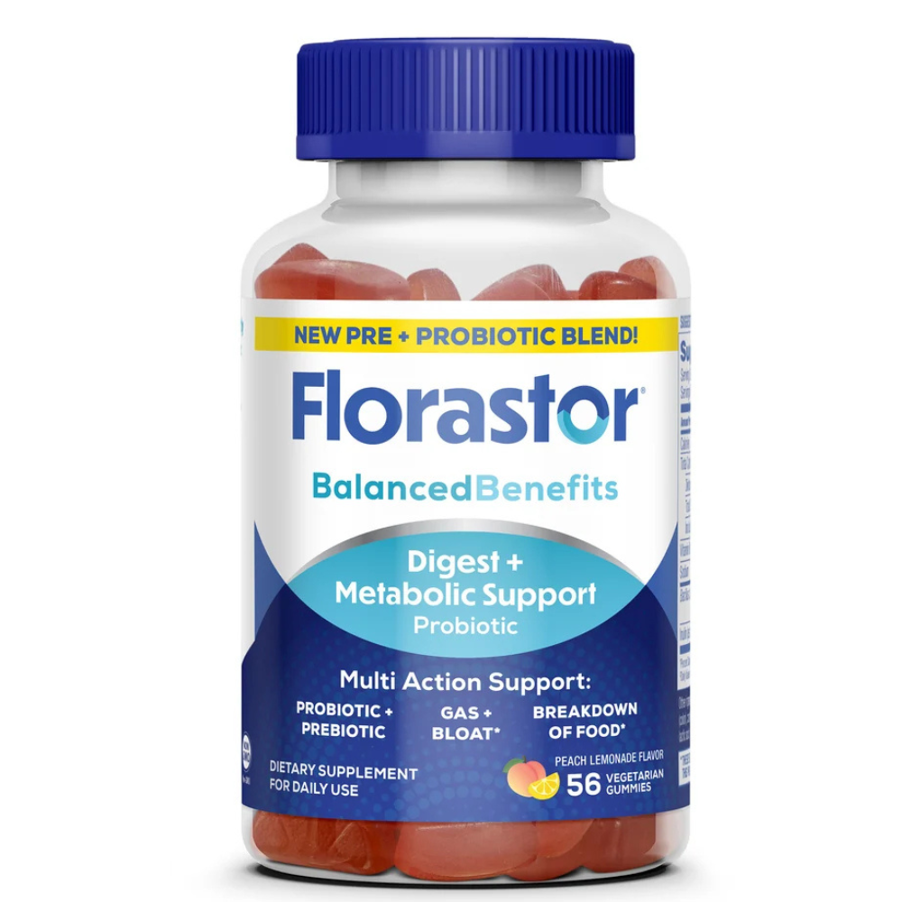 Florastor Balanced Benefits Digest + Metabolic Support Probiotic Gummies