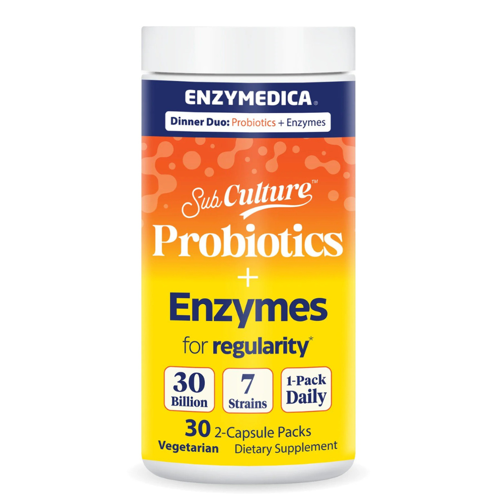 SubCulture Probiotics+Enzymes-Dinner Duo for Regularity