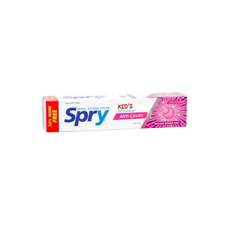 Spry Kid's Fluoride Toothpaste Bubble Gum 5 oz Paste - Spry