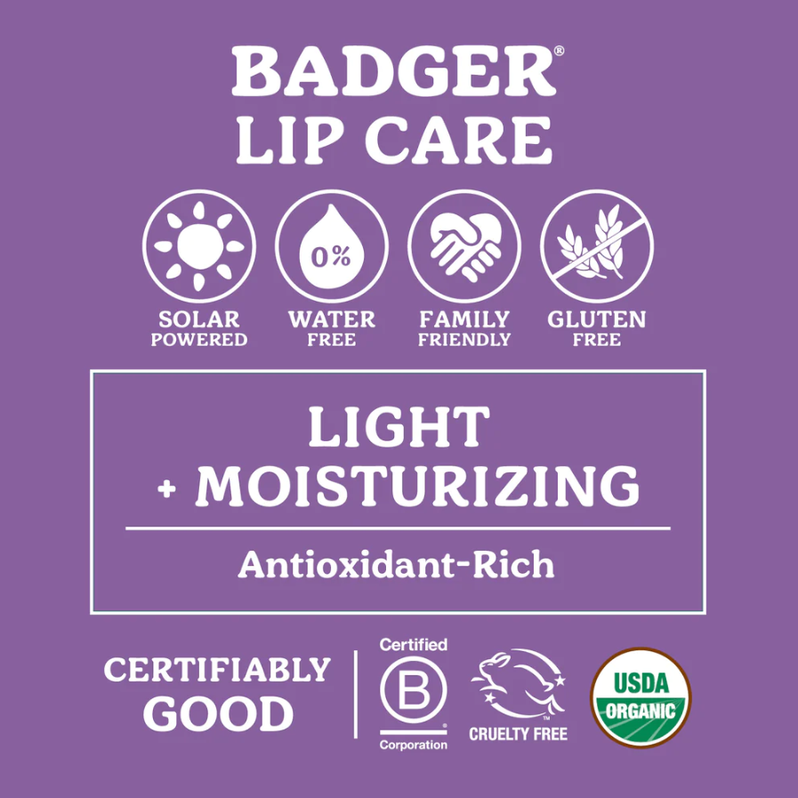 Peppermint Stick Jumbo Lip Balm - Badger