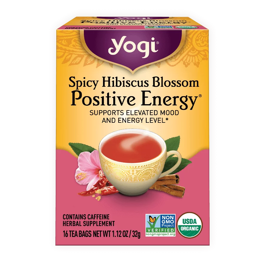 Spicy Hibiscus Blossom Positive Energy Tea - Yogi Tea