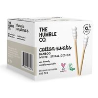 Thumbnail for Cotton Swabs White Spiral - The Humble Co.