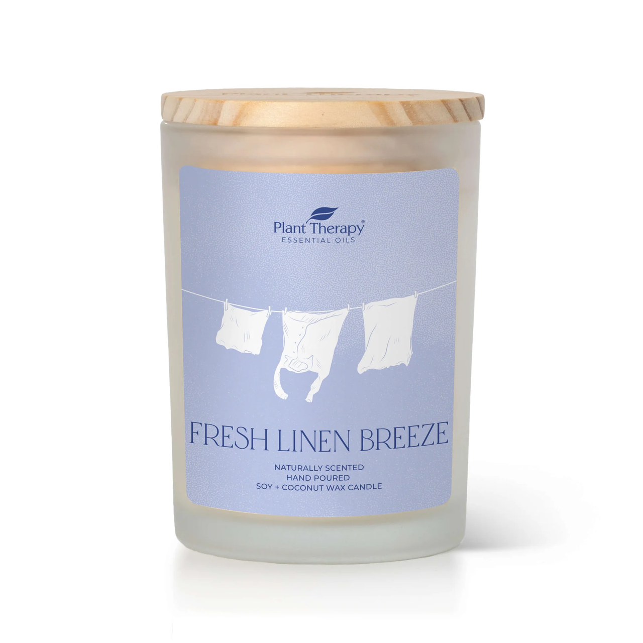 Fresh Linen Breeze Naturally Scented Candle - Plant Therapy