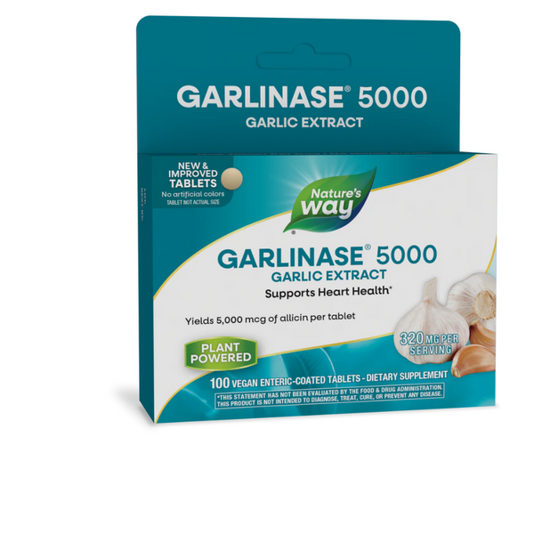 Nature's Way Garlinase 5000 Tablets, 320 mg | Village Green Apothecary