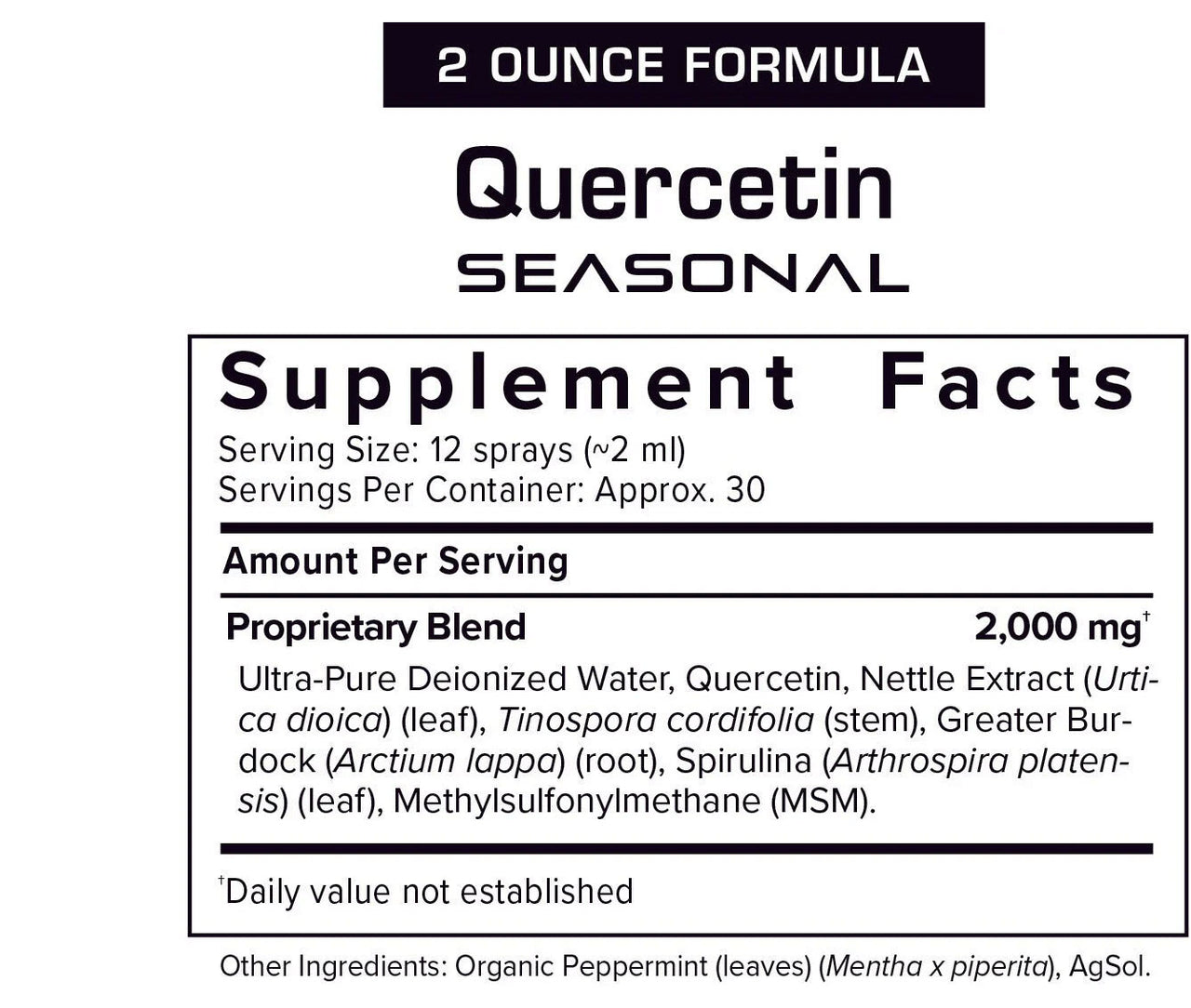 Quercetin Seasonal