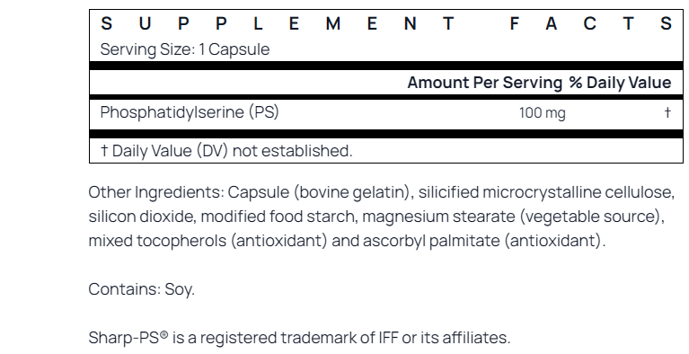 PS 100 - 100mg Capsules