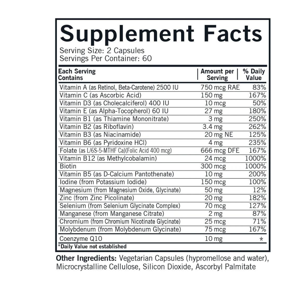 CHILDREN'S MULTIVITAMIN & MINERAL WITH 5-MTHF - HYPOALLERGENIC