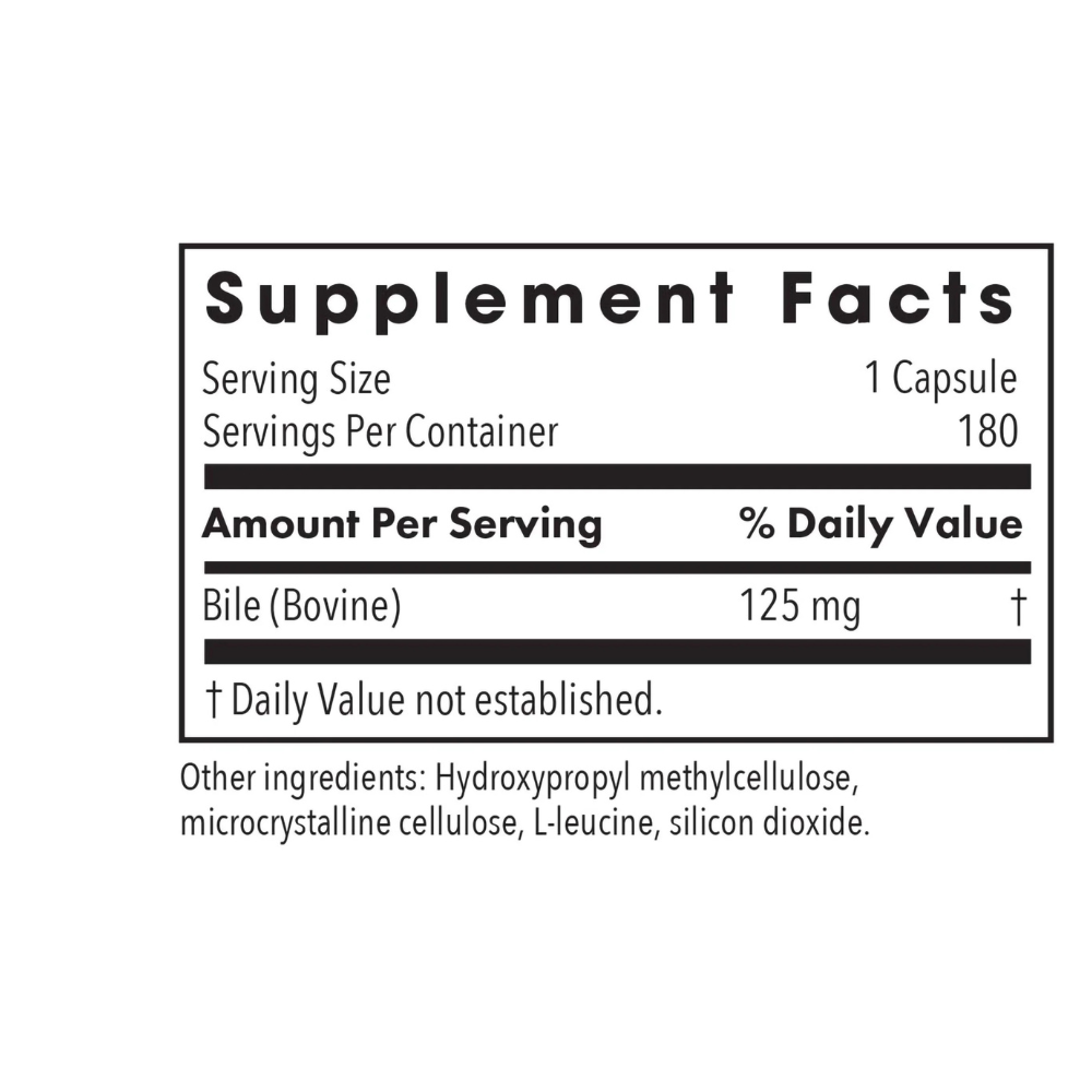 Ox Bile 125 mg