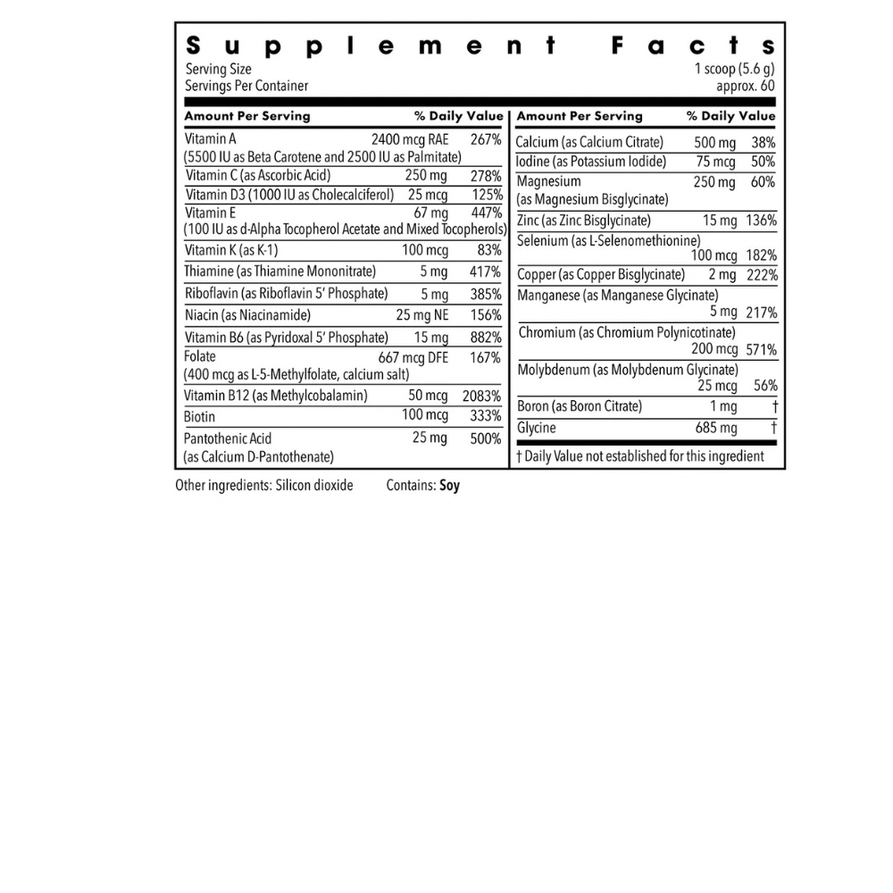 Metabolic Maintenance Vitamin/Mineral Base Powder