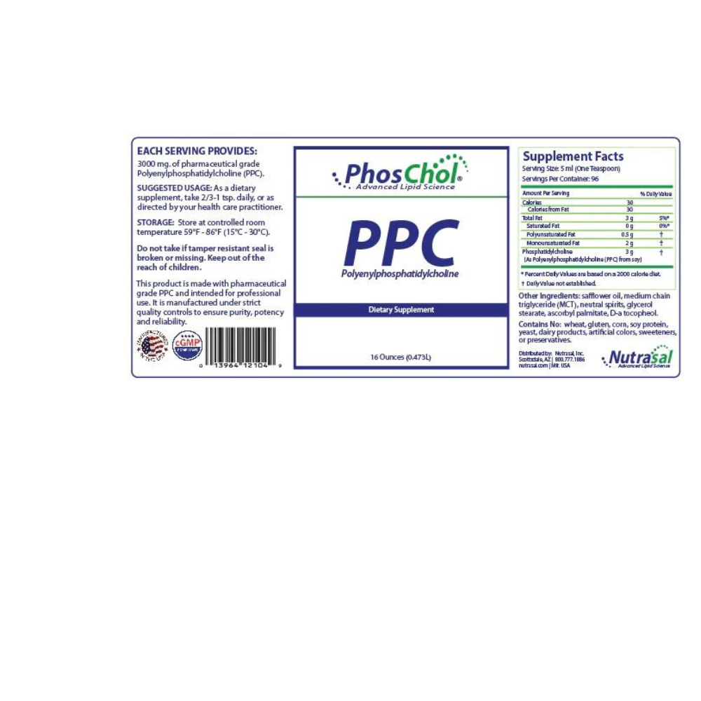 PhosChol Liquid Concentrate-16oz. Pharmaceutical Grade PPC