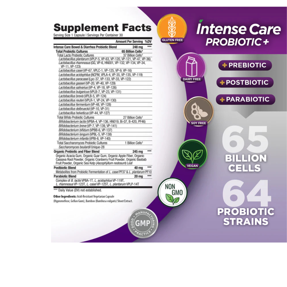 INTENSE CARE BOWEL + DIARRHEA PROBIOTIC