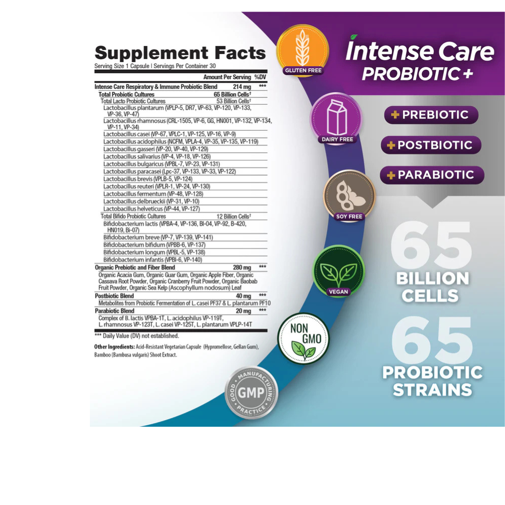 INTENSE CARE RESPIRATORY + IMMUNE PROBIOTIC