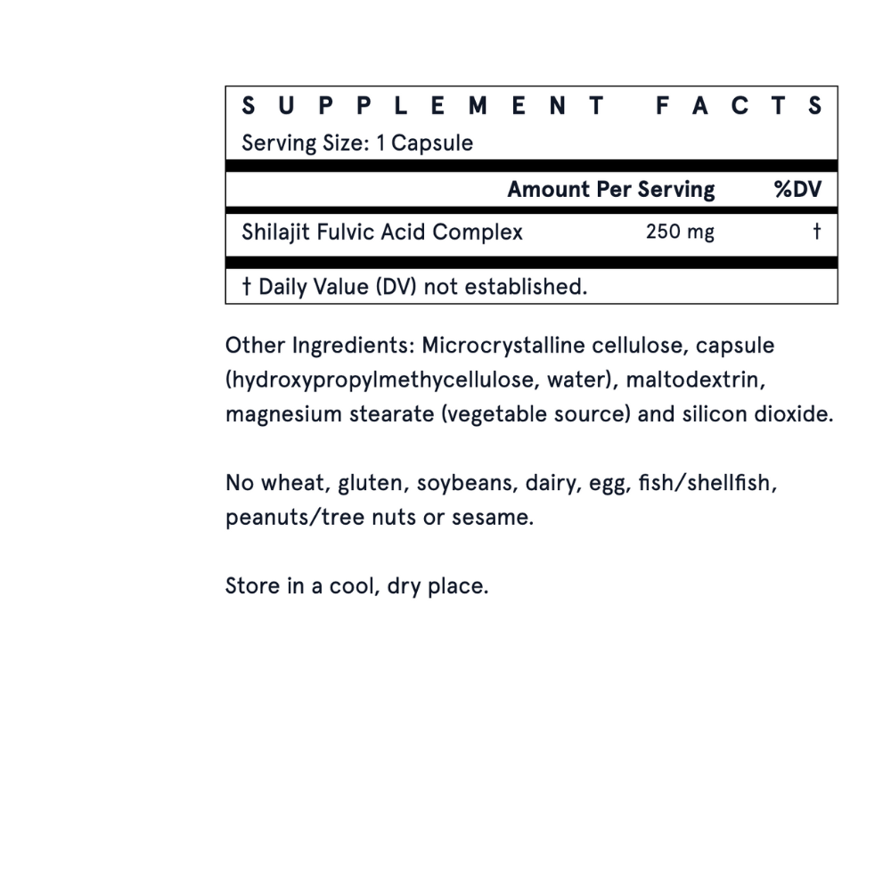 Shilajit Fulvic Acid Complex