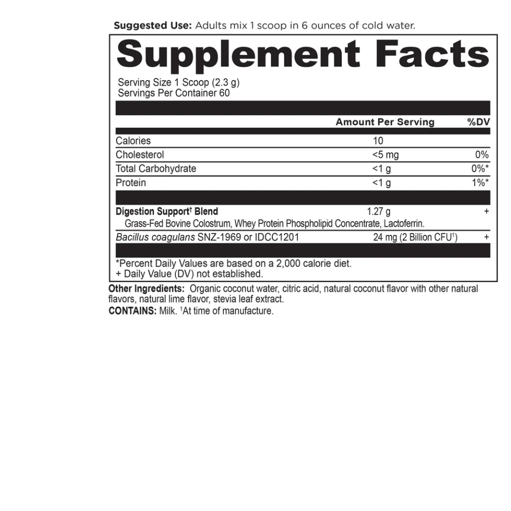 Colostrum Coconut Lime