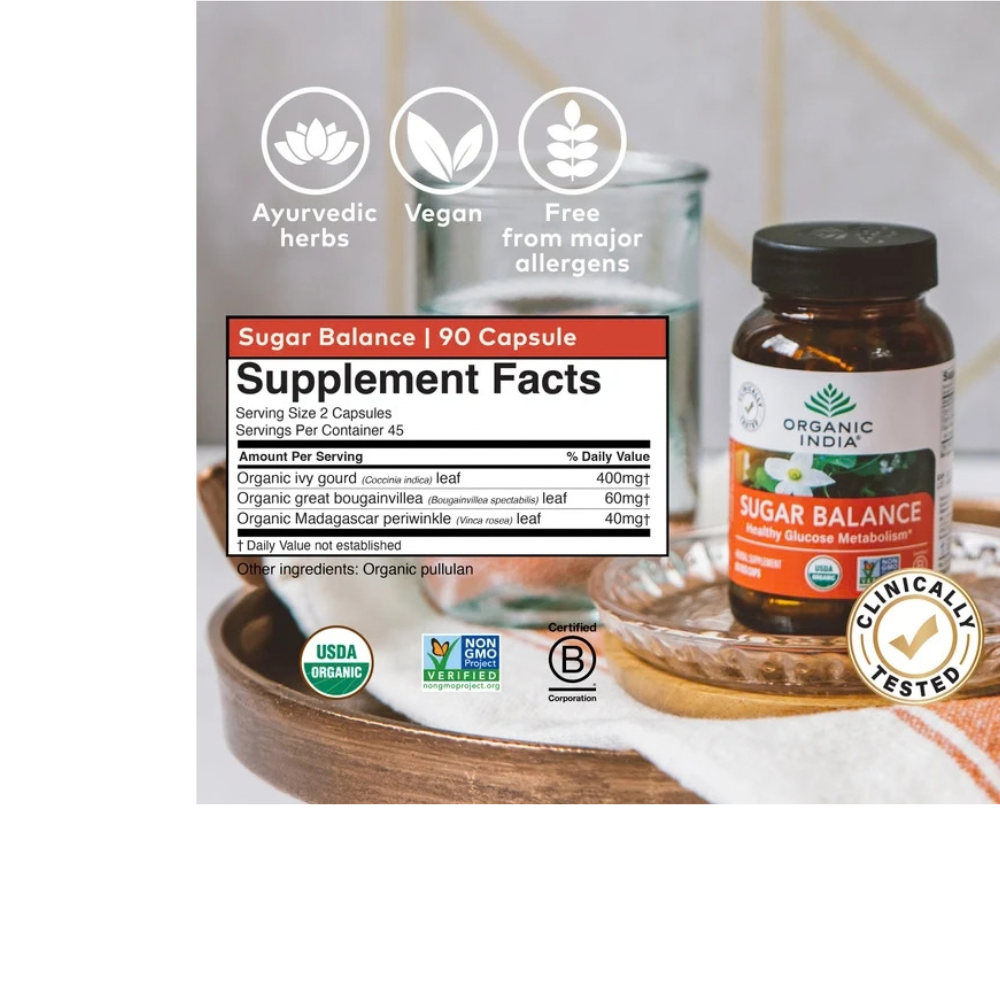 Sugar Balance Capsules – Organic Blood Sugar Support Supplement