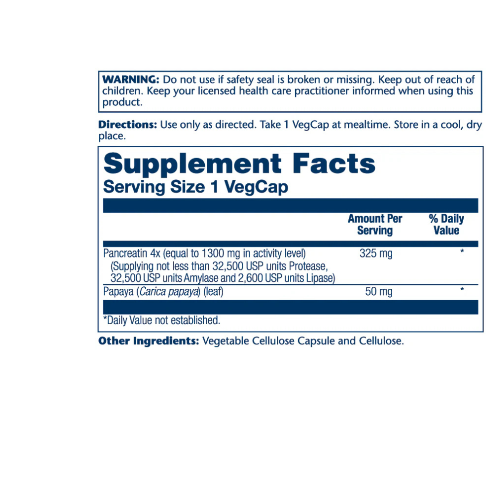 Pancreatin 1300, Digestive Enzyme