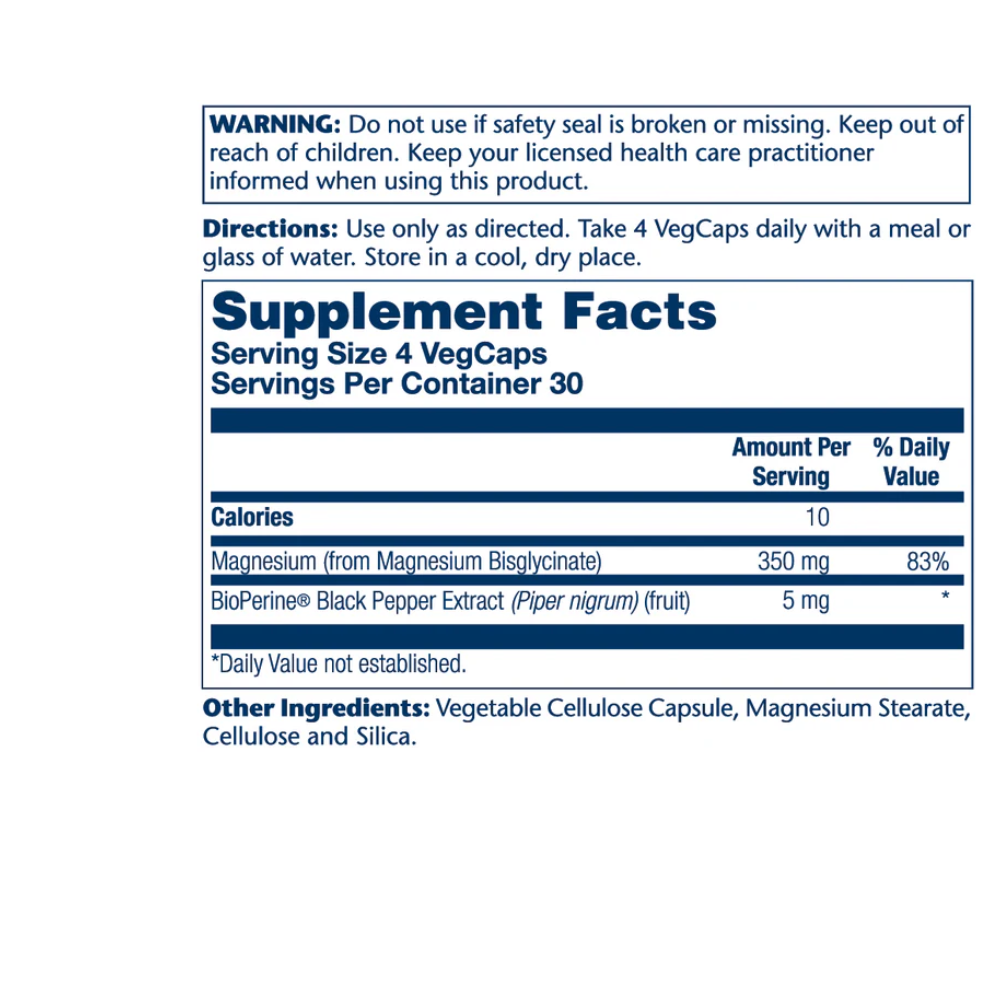 Magnesium Glycinate – 350 MG