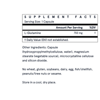 Thumbnail for L-Glutamine - 750mg Veggie Capsules