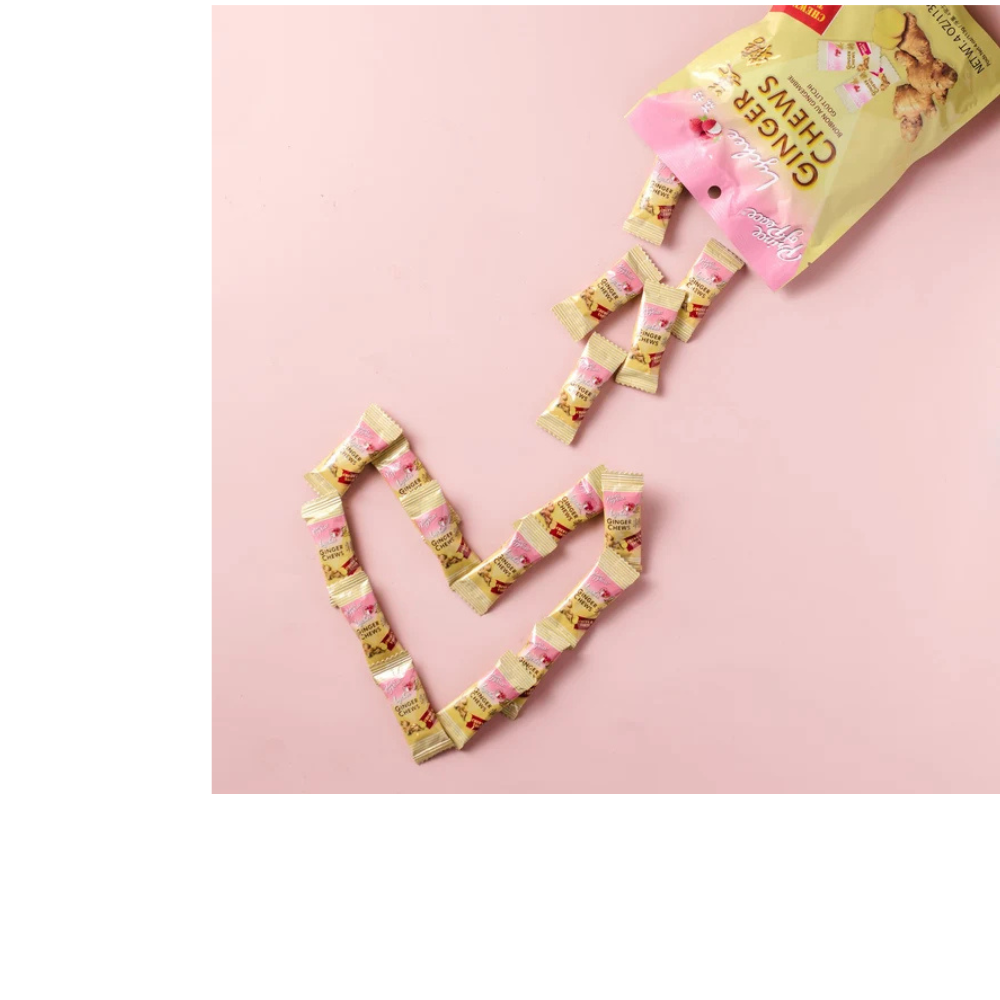 Caramelos de jengibre Príncipe de la Paz (masticables) con lichi