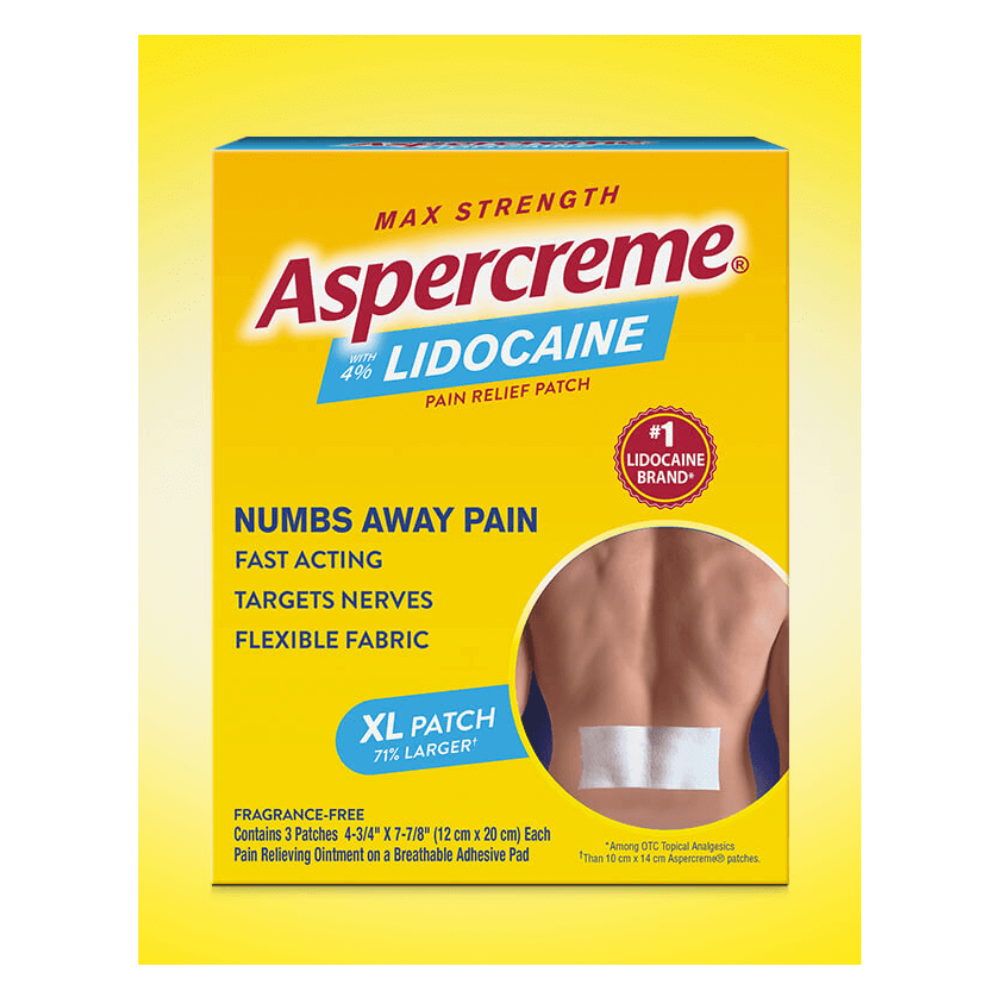 ASPERCREME LIDOCAINE PAIN RELIEF PATCH