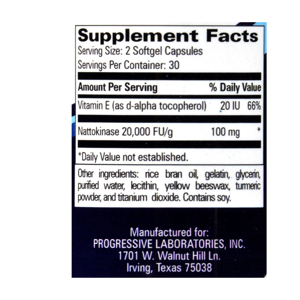 NATTOKINASE WITH VITAMIN E