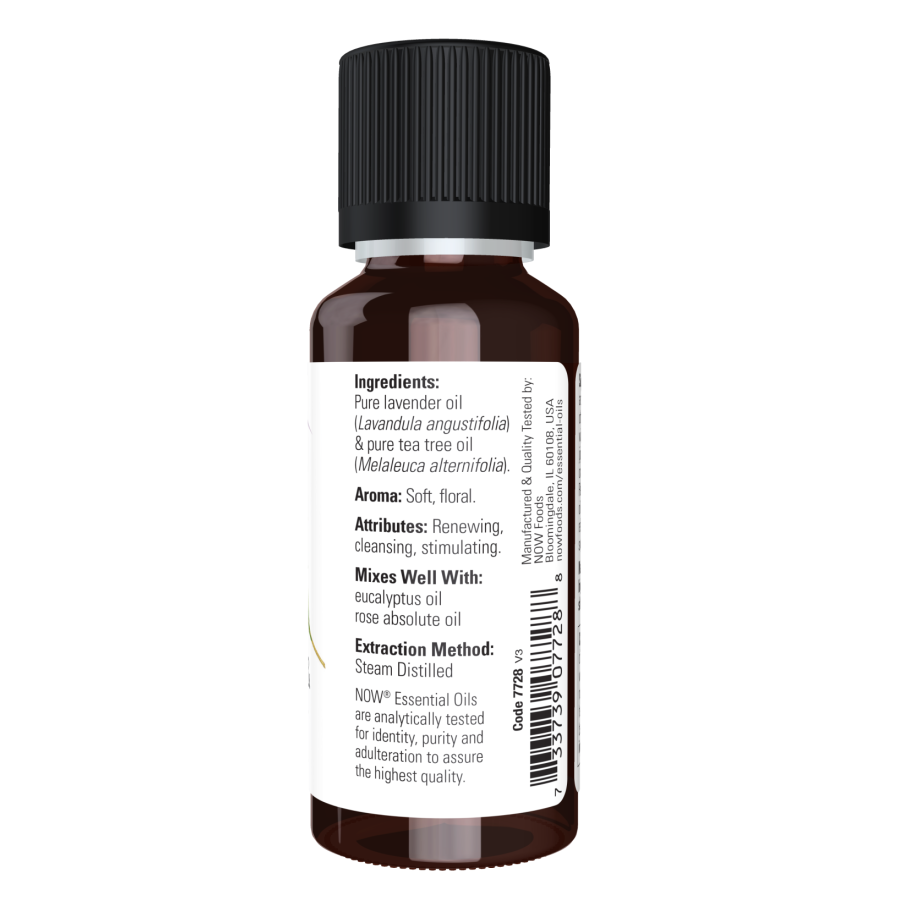 eucalyptus lavender and tea tree oil Now Foods Lavender & Tea Tree Oil Blend, 1 oz