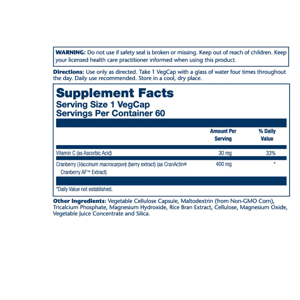 Cranactin Cranberry Extract 400mg