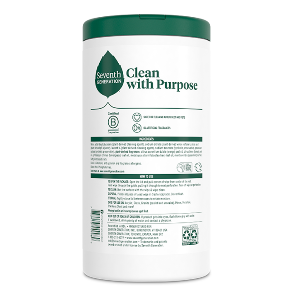 Multi-Surface Wipes - Lemon Zest