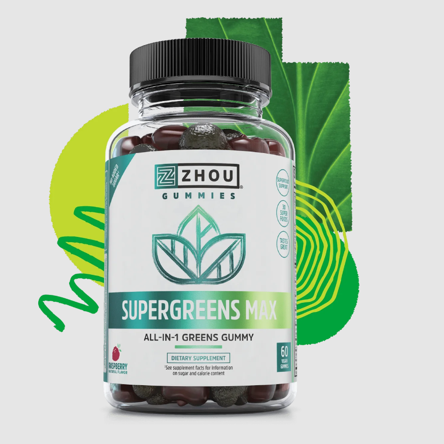 Supergreens Max Raspberry - Zhou Nutrition