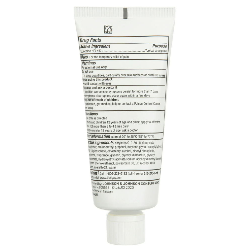 BENGAY 4% Lidocaine Cream Tropical Jasmine