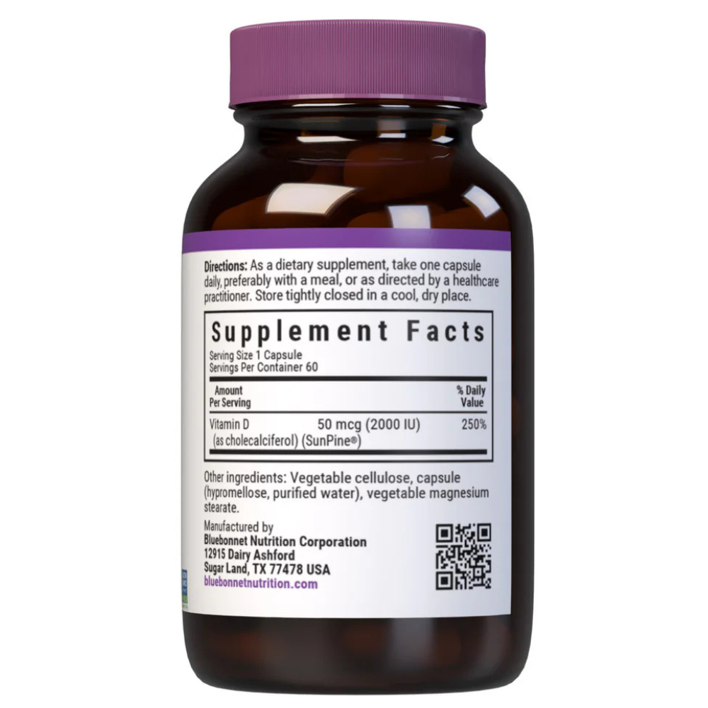 VITAMINA D3 VEGANA 50 mcg 2000 UI