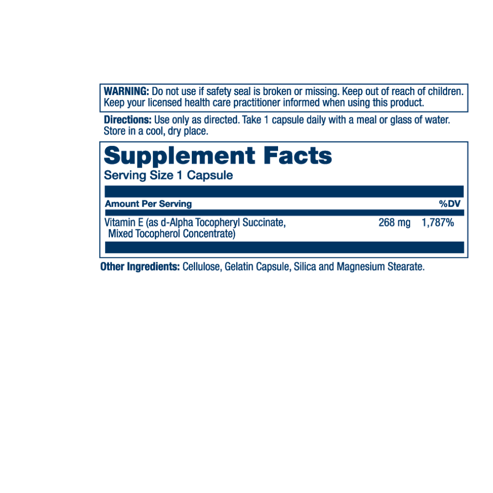 Vitamin E, Dry 268 Mg