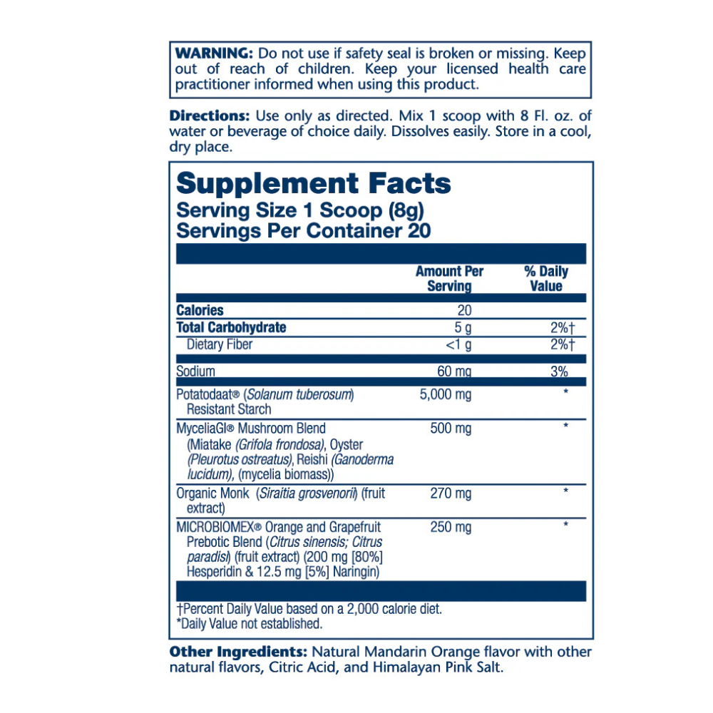 Mycrobiome Prebiotic Citrus Flavor