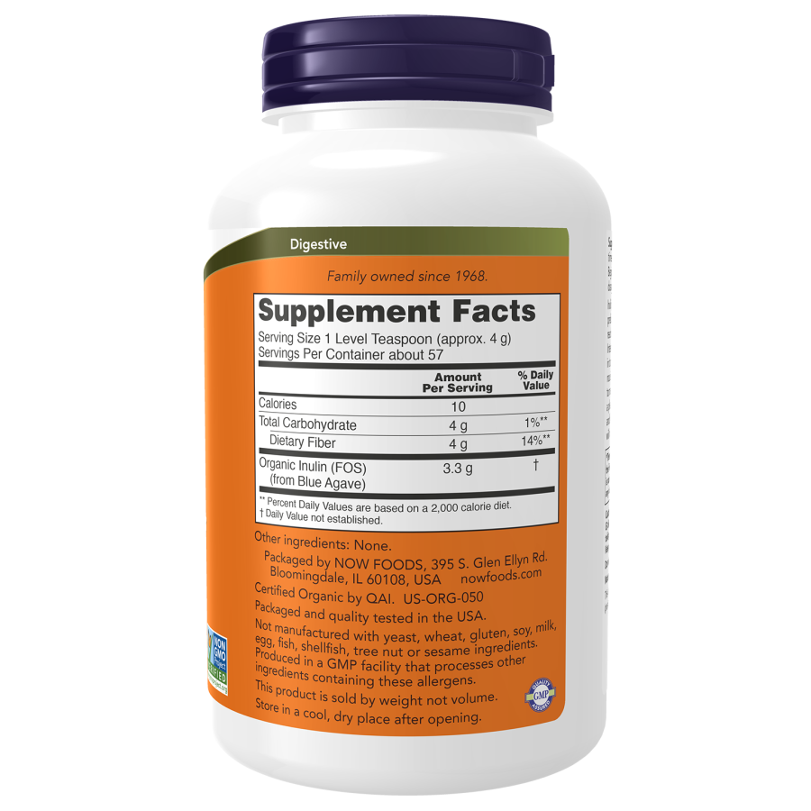 Org Inulin Powder - Now Foods